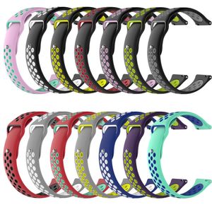 22MM Silicone Sport Band Strap for Samsung Galaxy Watch 46mm 20mm Rubber Straps Galxy 42mm Wristband Xiaomi HuaMi Amazfit 2