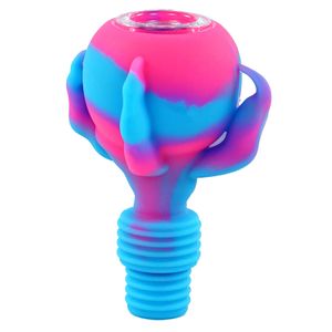 dragon claw silicone bowl Unique Pot Pipes Smoking Pieces held mini hand pipe Colorful Heat Resistant dab rigs