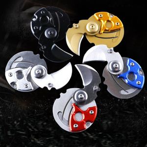 Mini Portable Folding Blade Knife Coin Keychain Multitool Self Defense Tools Pocket Tool Outdoor Military Survival Knives