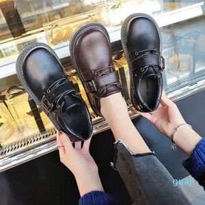 Dress Shoes Platform School Uniform Jk Student Girls Women Lolita Girl Round Toe Mary Janes Vintage Oxford 5184