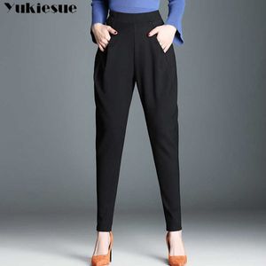 Moda Lato Jesień Cienkie Stretch Spodnie Harem Kobiety Luźne Duży Rozmiar Koreański Spodnie Dorywczo Plus Rozmiar 210608