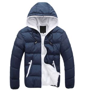 Jaqueta impermeável do inverno dos homens 2021 nova moda com capuz parka quente espessura cor de doces combinação zipper exército tático homens jaquetas x0621