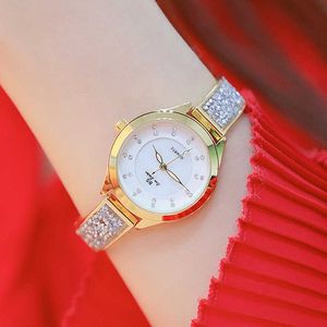 Женщины роскошный бренд часы модного платья женские наручные часы алмазные кварцевые золотые часы женщины наручные часы баян Kol Saati 210527