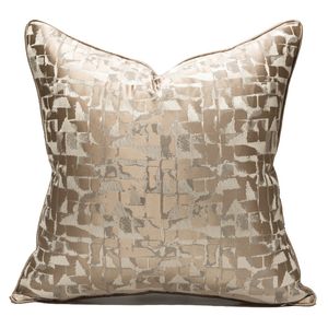 Luxury Cushion Cover 45x45 Abstract Geometric Jacquard Pillowcase Decorative Pillow Covers For Home Hotel Sofa Cushion Cover 210315