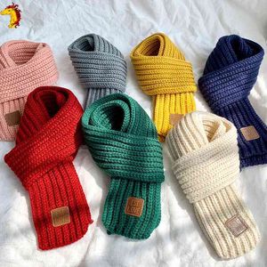 Liten Scarf Boy and Girl's Winter Children's Warm Wool Baby Wrap Autumn Baby's Strikked Neck