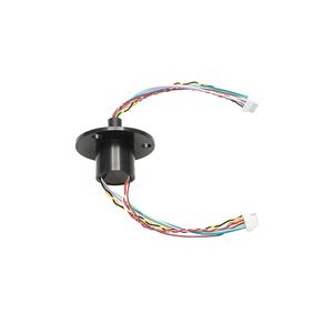 1pcs 2a 10ch Wheel Fish Conductive Slipring Micro Mini Capslure Signal Collecting Ring med plugganslutning Kabel Roterande kontaktfog