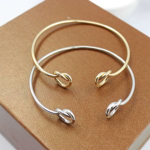 Peach Heart Knot Bracelet Minimalist Openings Bracelet Joker Fashion Wholesale Women's Clothing Accessories Manufacturer Q0719