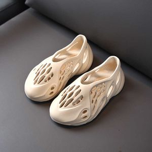 Toptan satış Çocuk Köpük Hafif Delik Su Ayakkabı Erkek Kız Moda Plaj Yaz Sandalet Bebek Toddler Küçük Büyük Çocuk Tasarımcı Slaytlar K626