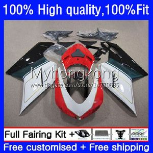 Kroppsarbete för Ducati 1198R 848 1098 1198 S 2008 2008 2009 2010 2011 2012 Body 14No.78 848R 1098R 07-12 848s 1098s 1198s 07 08 09 10 11 12 OEM röd grön vit fager