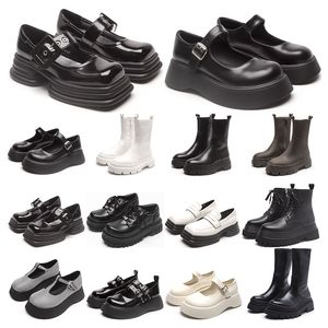 GAI GAI GAI 2021 Martin Boots Womens Triple Black White Pistachio Frost Platform Ankle Boot Round Toes Increase Outdoor