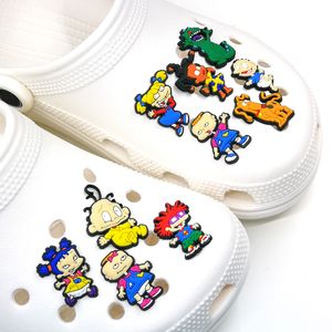 moq=100pcs classic cartoon croc Charms Pumpkin Soft Pvc Shoe Charm Accessories Decorations custom JIBZ for clog shoes childrens gift