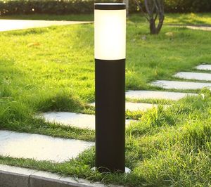 110 V 220 V 60 cm 100 cm 1 M Manzara Post Işık Su Geçirmez IP65 Paslanmaz Açık Bahçe Çim Kütük Işık Mesaj Lambası Bollard Işık