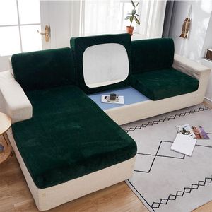 Chair Covers Sofa Cover Thick Velvet Solid Color Elasticity Non-Slip Couch Slip Universal Case Modern For Living Room