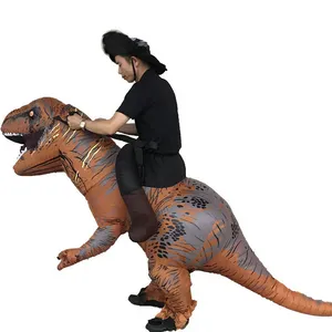 Trajes de Mascote Dinossauro Inflável T Rex Mascote traje Ternos Festa Jogo Dress Dress Roupas Roupas Publicidade Carnaval Adultos de Natal