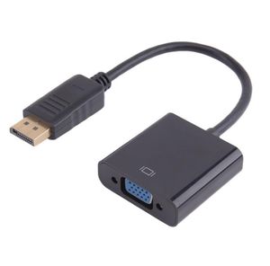 Display Port DP Male to Female VGA Adapter Cable Converter for PC Computer Laptop HDTV Monitor Projector With Opp Bag SN2624