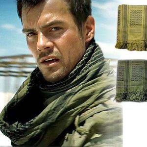 Outdoor Sport Hiking Head Scarves Military Arab Tactical Desert Scarf Army Shemagh With Tassel For Men Women Climbing Neck Wrap