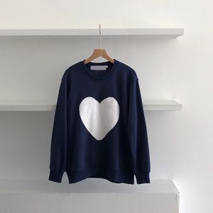 2022 Damskie swetry Casual Luźne Długie Rękaw Pluszowe Odzież Z Czerwoną Miłość Wzór Styl Street Moda Dziewczyny Nosić