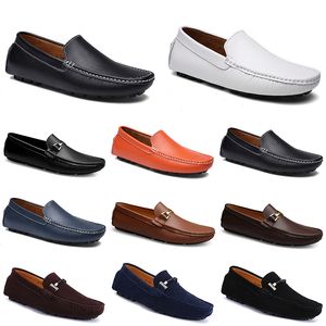 moda couro doudous homens sapatos de condução casuais respirável sola macia luz bronzeado azul marinho branco prata amarelo amarelo calçado all-match lazy transversal