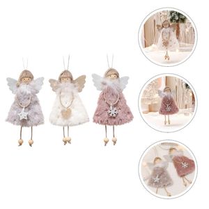 ペンダントネックレス3ピース吊りペンダント天使人形クリスマスツリーの装飾 盛り合わせ