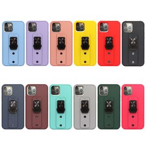 الحالات الهاتف TPU PC مكافحة الخريف وحماية واقية من الصدمات ل iPhone 13 برو ماكس 12 11 8 زائد مع قوس حلقة الغلاف الواقي