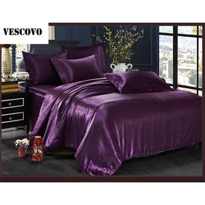 Vescovo Natural/mulberry silk comforter sets duvet cover bedclothes bed sheet queen size 210615