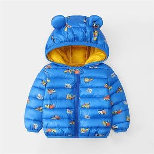 Jesienne i zimowe kurtki dzieci w dół wyściełane płaszcze dla chłopców dziewczęta niemowlęta dzieci 211203