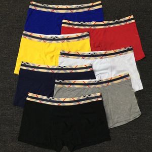 7 Farben Sripe Letters Sommer Herren Designer Boxer Marken Unterhose Sexy Klassische Männer Boxer Casual Shorts Unterwäsche Atmungsaktive Baumwolle Unterwäsche KEINE Box