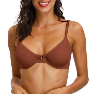 Försäljning av kvinnor bh se genom sexig gasväska transparent ultra tunna bras styrka underwire b c d e f 75 80 85 90 95 100 210623