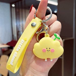 Creative Cartoon Cute Soft Guma Doll Breloczek Torba Wisiorek Brelok Pierścień Moda Akcesoria samochodowe Key Chain Prezent Dla Dzieci G1019