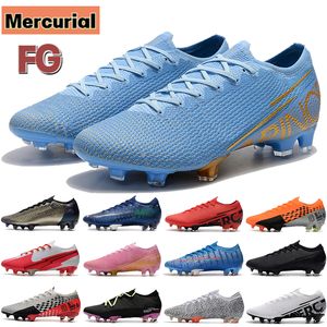 2022 VAPOR MERCURIAL 13 ELITE SE FG SOCCER CLEATS Zapatos elegidos 2 Laser Orange Triple Black CR7 Blue Hero Botas de Fútbol de Lujo Sneakers en venta