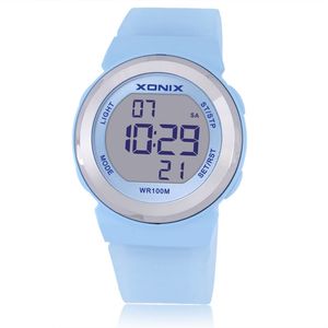 Quente!!! Top Moda Mulheres Esportes Relógios À Prova D 'Água 100m Senhoras Geléia LED Relógio Digital Digital Natação Diving Mão Relógio Montre Femme 210310