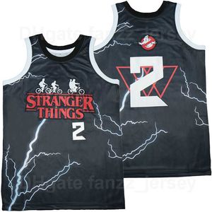 Film Yabancı Şeyler Erkek Ghostbusters Jersey 2 Basketbol Takımı Renk Kara Uzakta Hiphop Nefes Saf Pamuk Hip Hop Spor Hayranları Için Gömlek En Kaliteli Satılık