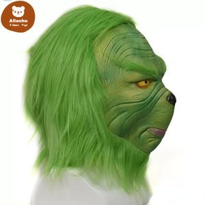 Halloween Green Mask Christmas Masquerade Party Masches Costumi Accessorio Coperiera Face Face Funny Performance GRB GRB