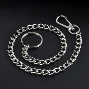 23cm lång metall nyckelring keychain kedja hipster byxa jean nyckel plånbok bälte ring klipp män hiphop smycken