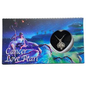 Wunsch-Perlen-Boxen großhandel-Anhänger Halsketten Natürliche Süßwasser Perle Wish Box Konstellation Halskette Anhänger Käfighalter DIY Schmuck Für Frauen Geschenk