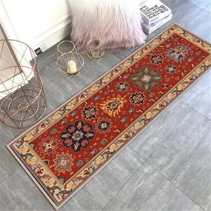 Bohemia Rug Ethnic Style Kitchen Floor Mat Anti-slip Washable Persian Retro Print Bedside Absorbent Bathroom Long 220301