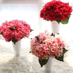 Decorative Flowers & Wreaths Selling 1Pcs/bag Artificial Flower 35cm Silk Real Touching Plush Bride Bouquet Hand Holder Wedding Home