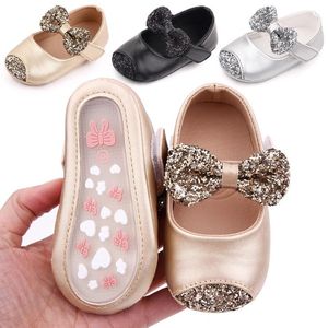 Autumn Spring Cute Newborn Baby Girl Anti-Slip Casual Walking Shoes Bowknot Sneakers Soft Soled First Walkers Prewalker