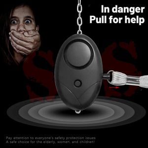 130db Egg Shape Self Defense Personal Alarm Siren Song Keychain With LED Light Emergency Alertor For Women Kids Elderly Security Safe Sound Whistle Safety