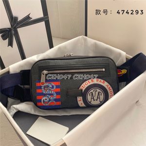 Bolsas de cintura clássica de couro genuíno Fanny Pack Packs Packs 474293