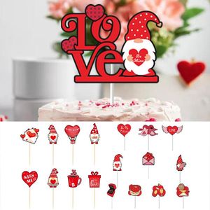Inne Świąteczne Party Supplies Serce Cupcake Toppers Na Walentynki - Urodziny Picks Dekoracje Gnome Topper Pieczenia Dekoracja My