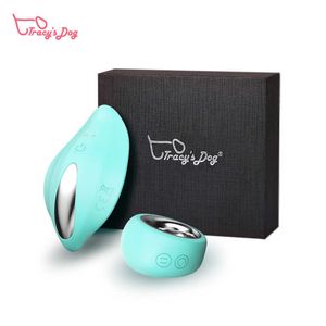Tracy's Köpek Mavi Kablosuz Uzaktan Kumanda Külot Titreşimli Yumurta USB Şarj Edilebilir Su Geçirmez Vibratorsex Oyuncak Kız P0816 için