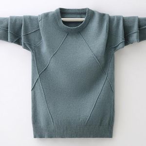 Детская одежда Ребёнок Одежда Детский свитер Осень зима вязаная теплая одежда мальчиков свитер детская одежда свитер 4-11Y 210308