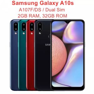 삼성 갤럭시 A10S A107F / DS 듀얼 SIM 전역 버전 RAM 2GB ROM 32GB 휴대 전화 OCTA 코어 지문