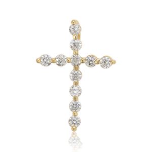 Jóias Ambientais venda por atacado-35333 xuping moda jóias cristã colar pingente k de ouro chapeamento ambiental cobre zircon cruz pingente