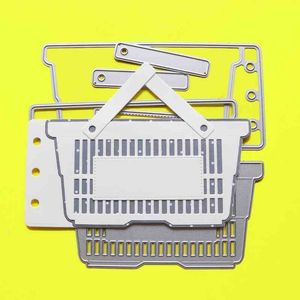 Cutting Dies Shopping Basket Planner Scrapbook Cardmaking DIY Paper Craft Metal Stencil Surprise Creation 210702