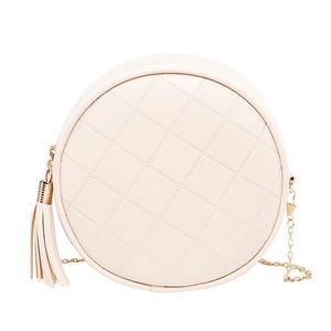 Designer Bags 2020 Fashion Women Round Chain Bag Pu Leather Shoulder Crossbody Handbag Messenger