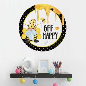 Wall Stickers Bee Festival Faceless Doll Sticker Dwarf Bedroom Living Room Decoration Self-adhesive Paper