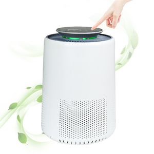 Carrielin Air Purifier Home Intelligent pekskärm Display 360 ° Filter UV Sterilisering Portabel AC 220V