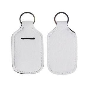 Cores em branco Cores Neoprene Líquido Sabão Garrafa Saco de Armazenamento 30ml Hand Sanitizer Keychain Navio grátis